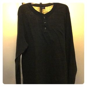 Brown long sleeve thermal shirt